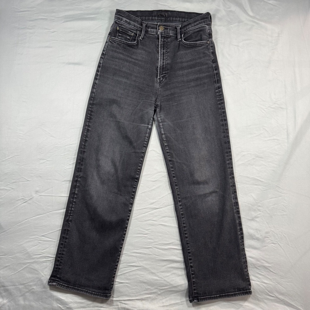 Mother The Razzler Zip Ankle Faded Black Jeans Womens Sz 29 Goth Classic Vroom